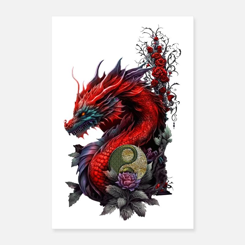 Wonderful Chinese Dragon Poster 16" x 24" (40x60 cm)