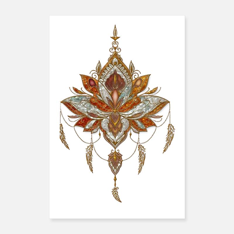 L’élégance de la fleur de lotus Poster 40 x 60 cm