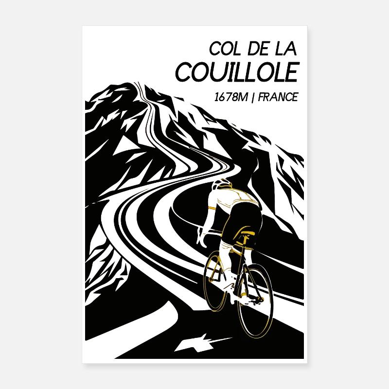 Besteigung des Col de la Couillole Poster 40x60 cm