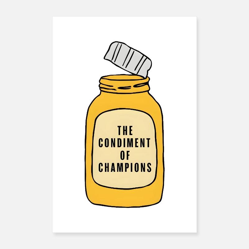 Condiment des champions Poster 40 x 60 cm