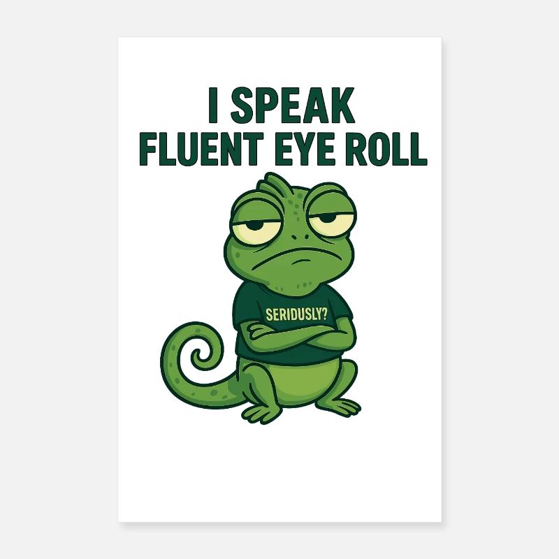 Flowing Eye Rolling Frog Poster 16" x 24" (40x60 cm)
