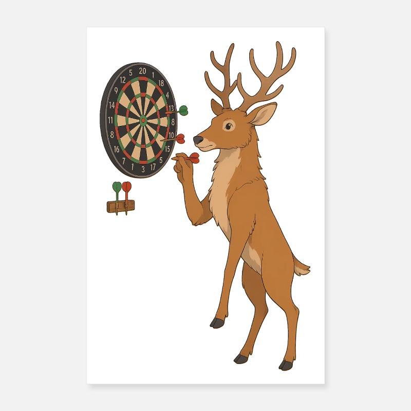 Fléchettes de cerf Poster 40 x 60 cm