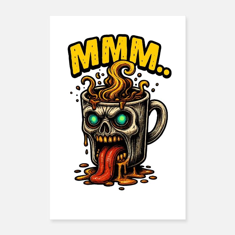 MMM Dämonenkaffee Becher Poster 40x60 cm