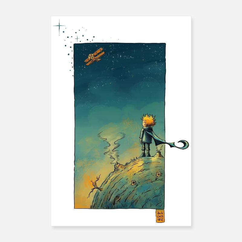 The little Stargazer Poster 16" x 24" (40x60 cm)