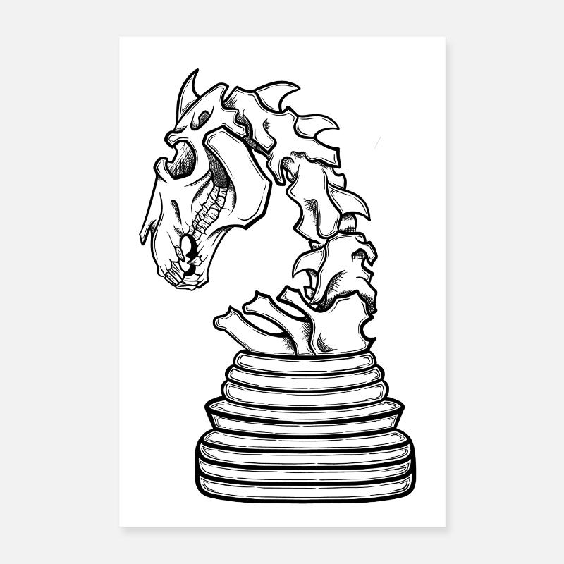 Sauteur squelette Poster 40 x 60 cm