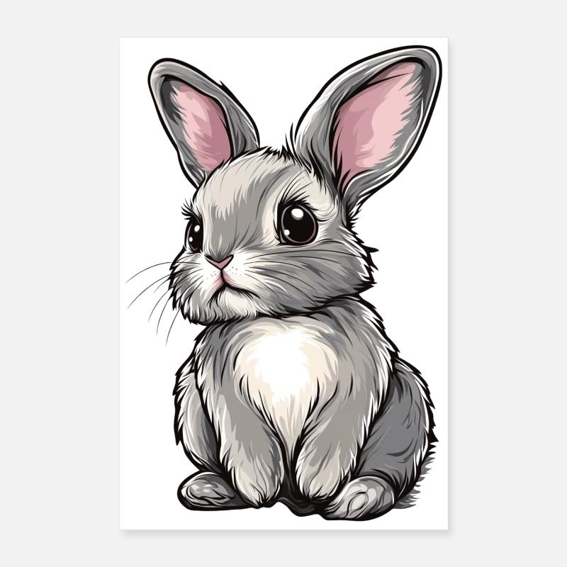 Hare Poster 16" x 24" (40x60 cm)
