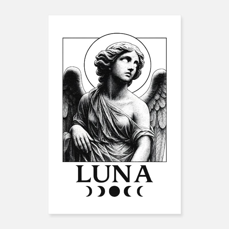 Luna Ascendant – White Edition Poster 40x60 cm