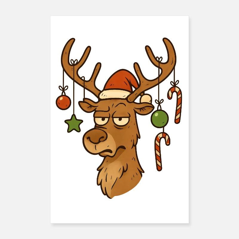 Weihnachten Rudolf Merry Christmas Poster 40x60 cm