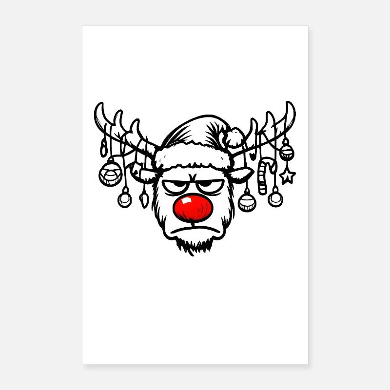 Rudolph Noël renne Poster 40 x 60 cm