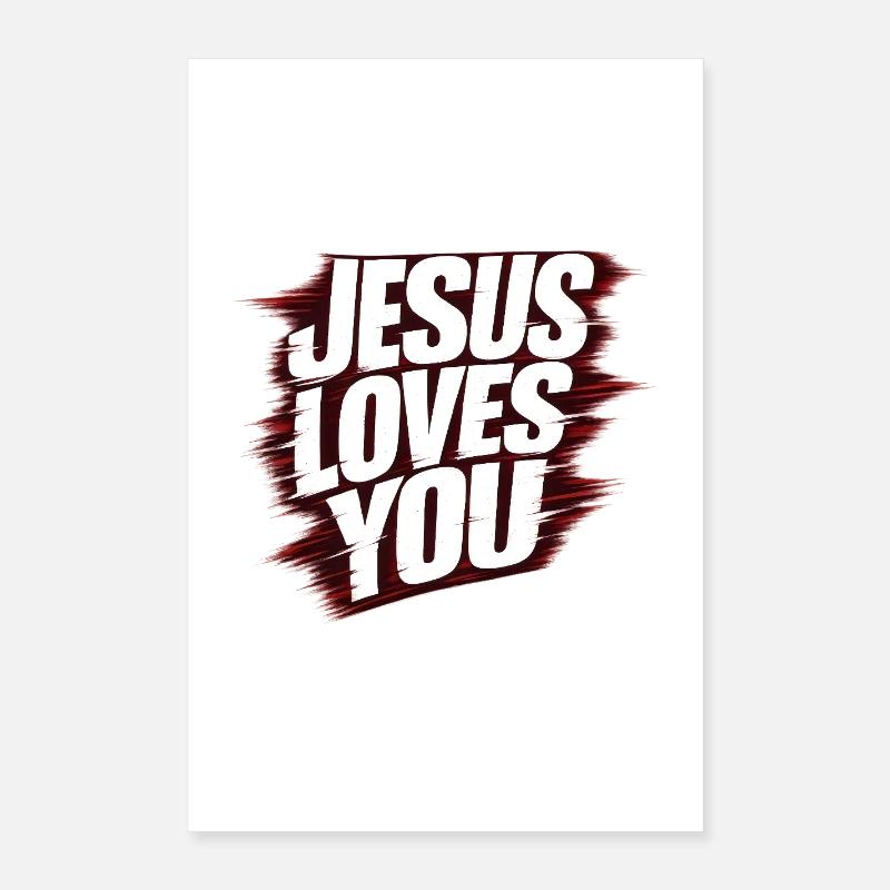 Jésus t’aime Poster 40 x 60 cm