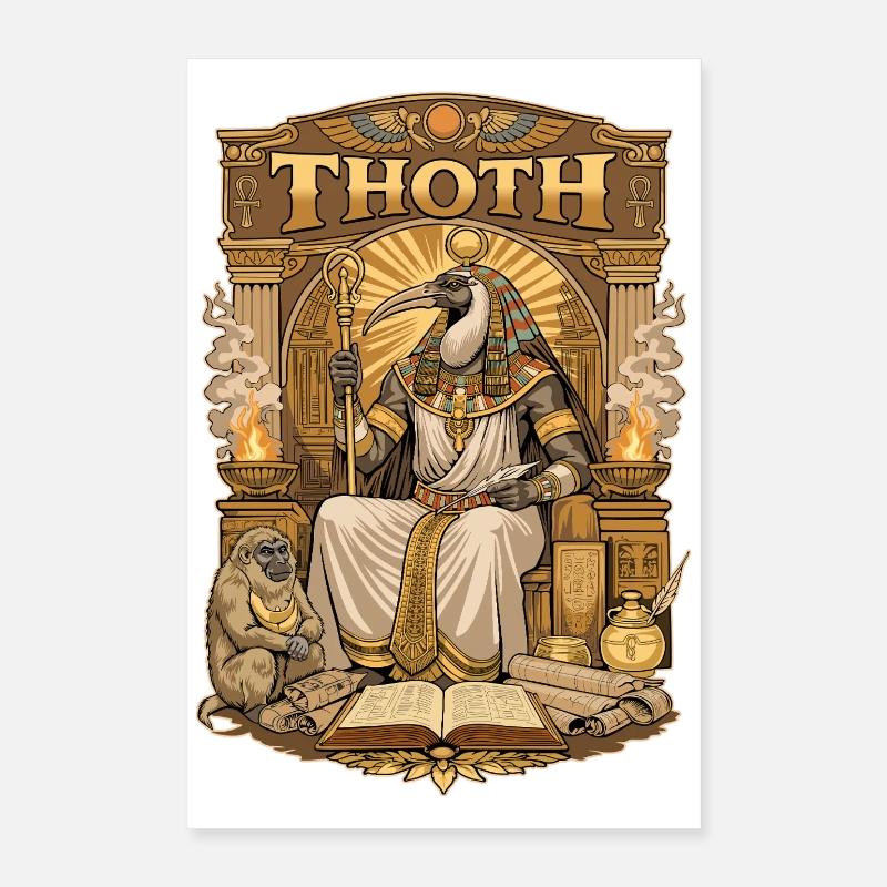 Trône de THOTH Poster 40 x 60 cm