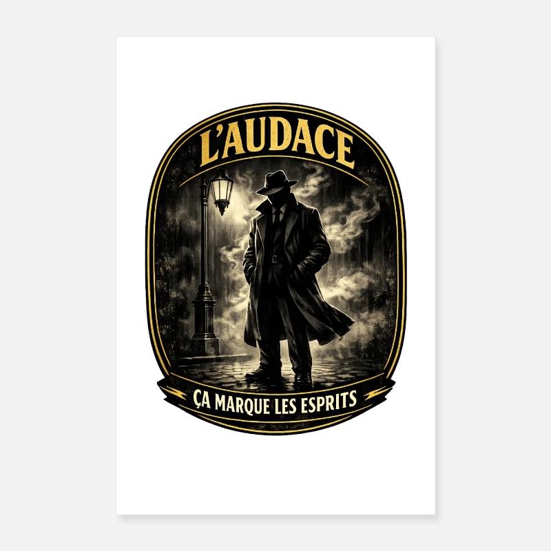 Audace Noire: Esprits et Ombres Poster 40 x 60 cm