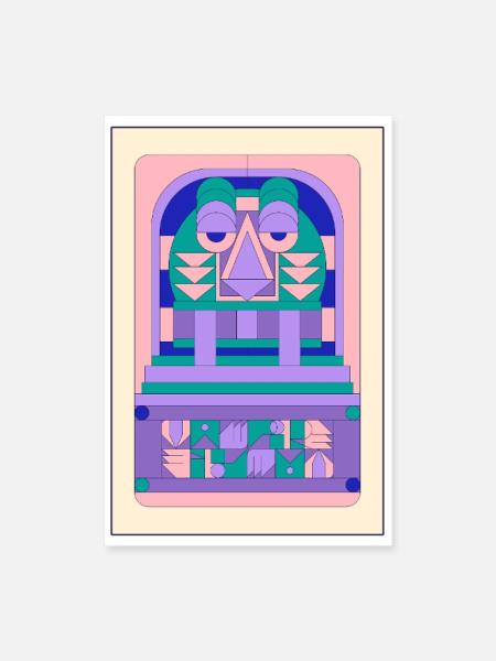 Vampir - Poster 40x60 cm - Weiß