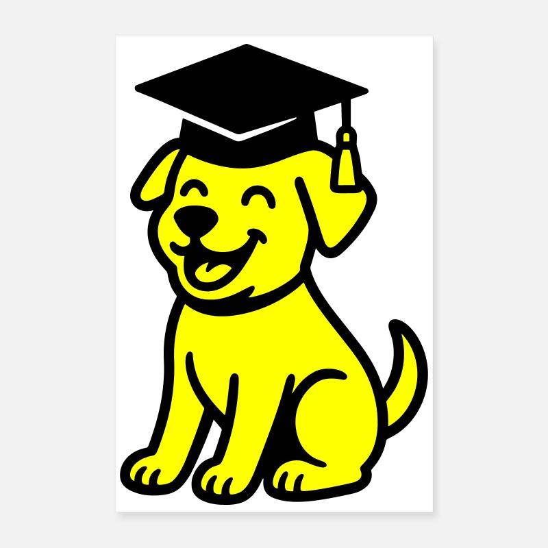 Chien de Bachelor / Chien de Diplôme Poster 40 x 60 cm