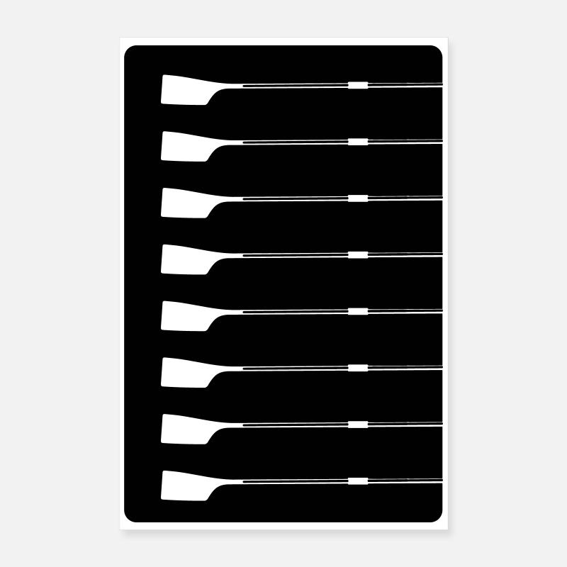Achter Ruder – Silhouette  Poster 40x60 cm