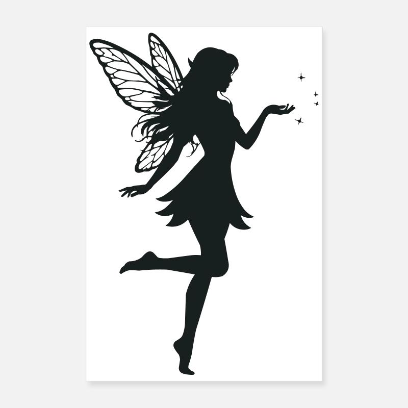  Fee Silhouette Poster 40x60 cm