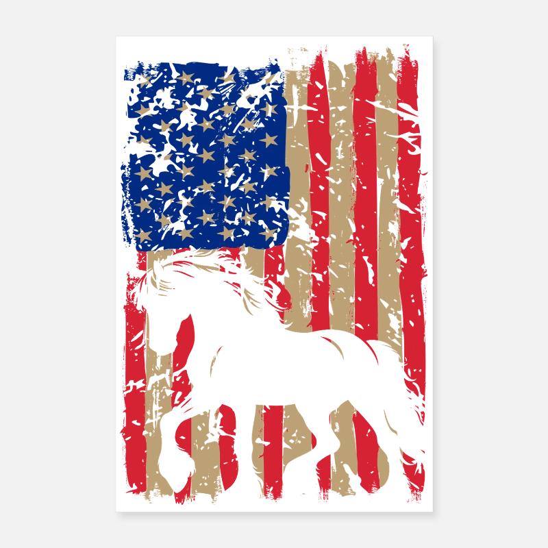 Tenue de Percheron Propriétaire de chevaux Équitation Équitation Poster 40 x 60 cm