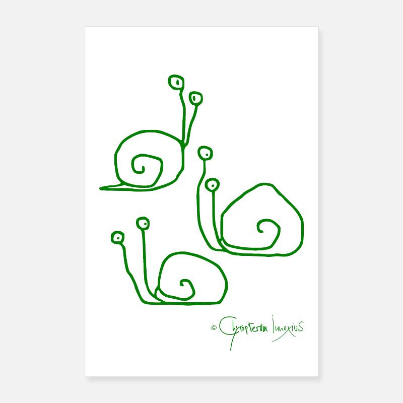 Snailmeeting © Chyropterum Innoxius Poster 16" x 24" (40x60 cm)