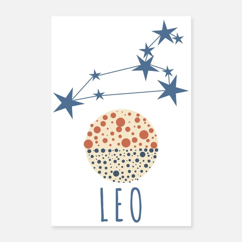 Das Sternbild Löwe Poster 40x60 cm