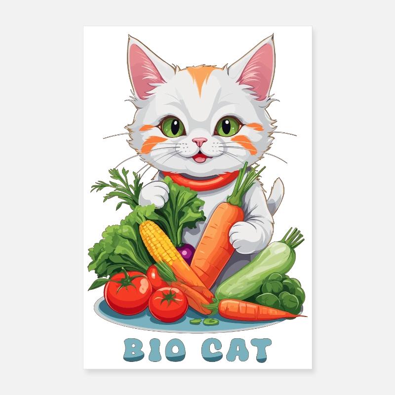 Bio Katze Poster 40x60 cm