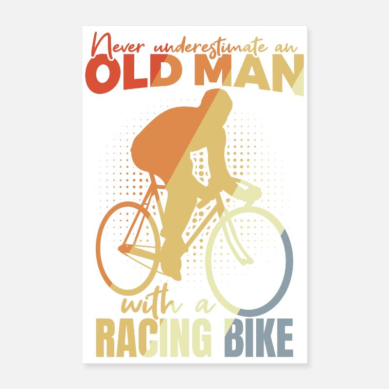 Papi vélo Poster 40 x 60 cm