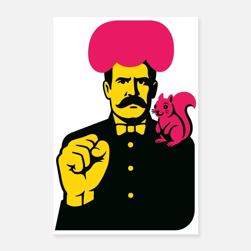 Homme d’art étrange Poster 40 x 60 cm