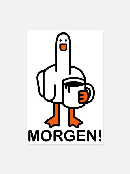 Good morning! - Poster 16" x 24" (40x60 cm) - white - Front