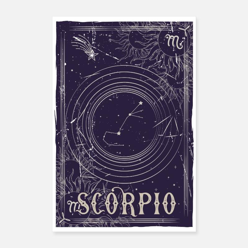 Scorpio Constellation Night Sky Poster 16" x 24" (40x60 cm)