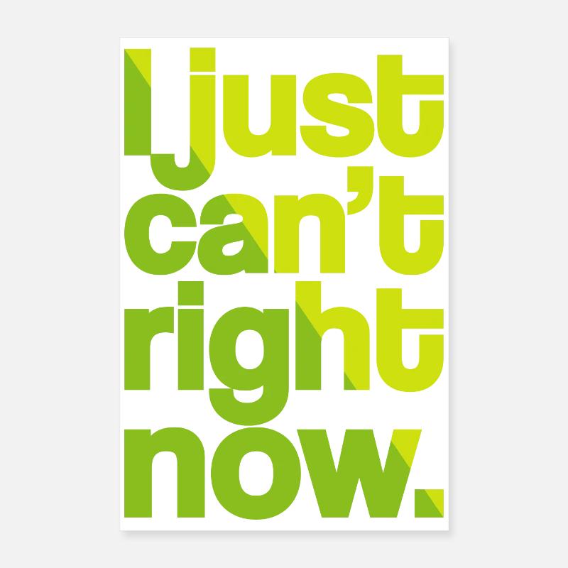 Just Can't (dark) Poster 16" x 24" (40x60 cm)