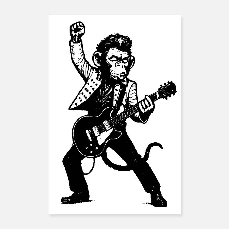The Monkey Dance Band Poster 40x60 cm