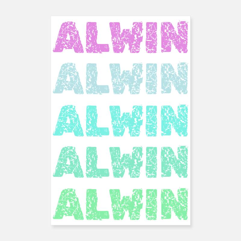 Alwin comme Alwin Poster 40 x 60 cm