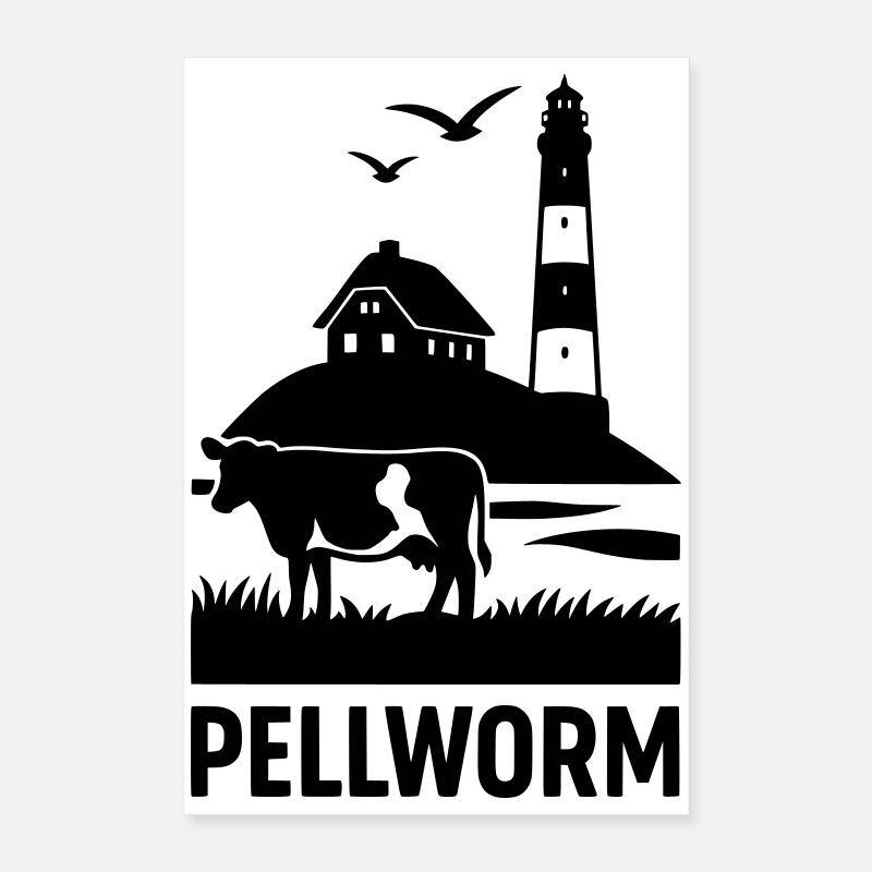 Île de Pellworm Poster 40 x 60 cm