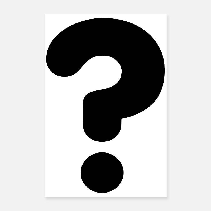 Bild-Fragezeichen # Poster 40x60 cm