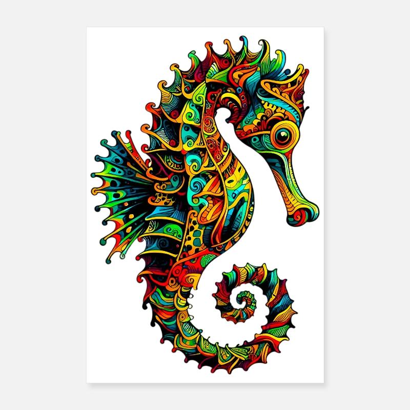 Seepferdchen Poster 40x60 cm