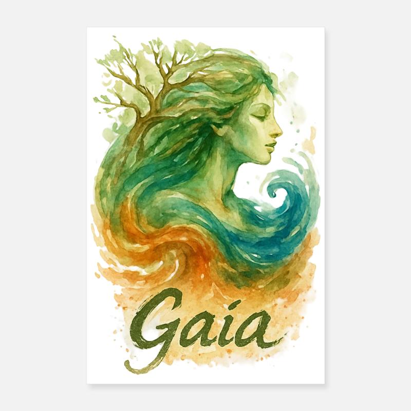 Gaia – Mutter Natur – Baum des Lebens Poster 40x60 cm