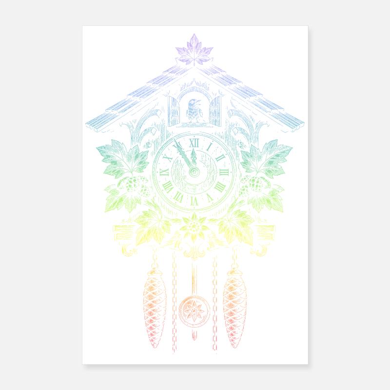 cuckoo clock Poster 16" x 24" (40x60 cm)
