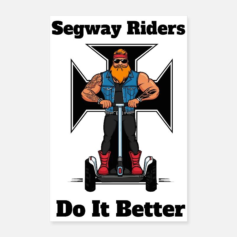 Segway Biker Poster 40x60 cm