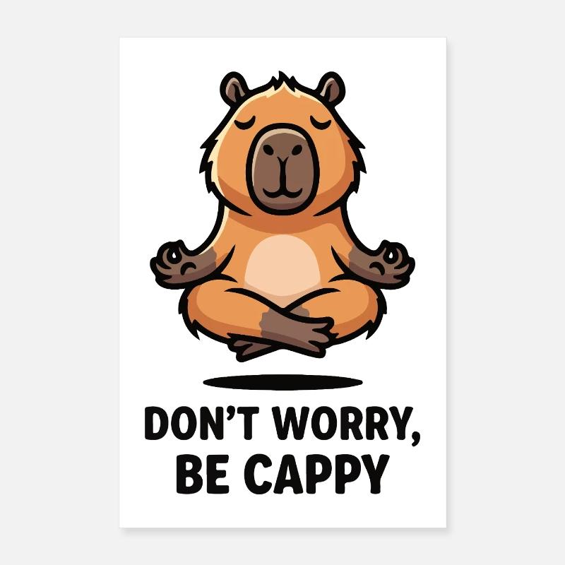 Chill Capybara Poster 40 x 60 cm