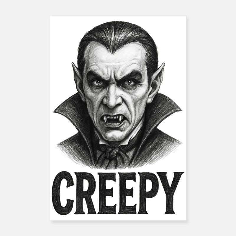 Terrifying Vampire - Halloween Poster 16" x 24" (40x60 cm)