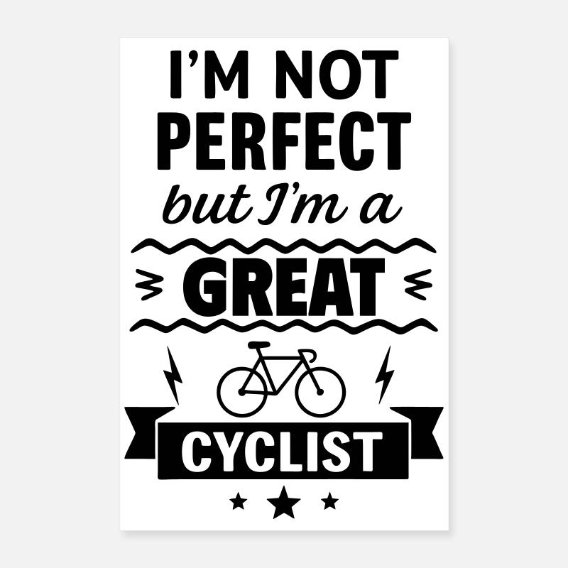Super Radfahrer Poster 40x60 cm