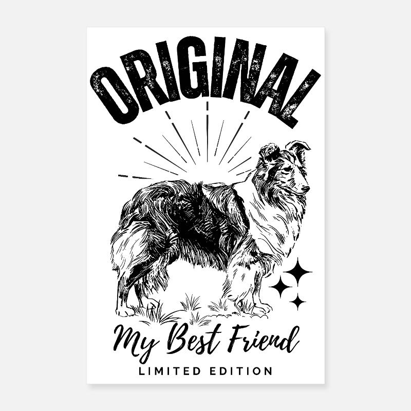 Original Dog My Best Friend Poster 16" x 24" (40x60 cm)
