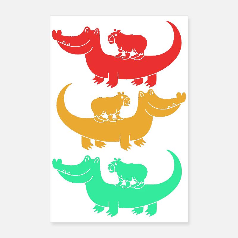 Capibara Capybara Poster 40x60 cm