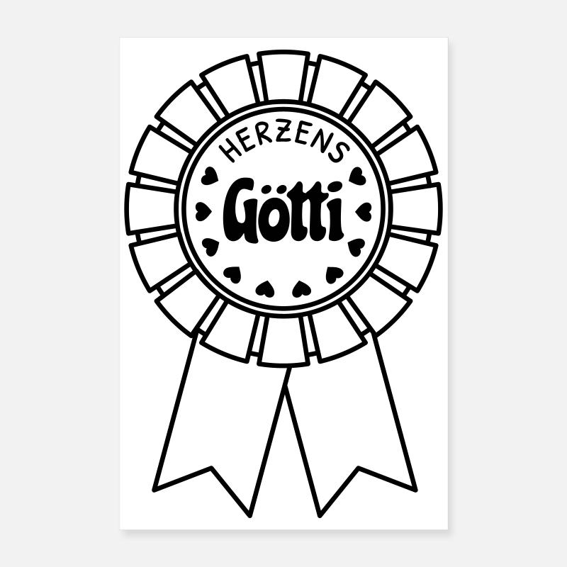 Herzens Götti Poster 40x60 cm