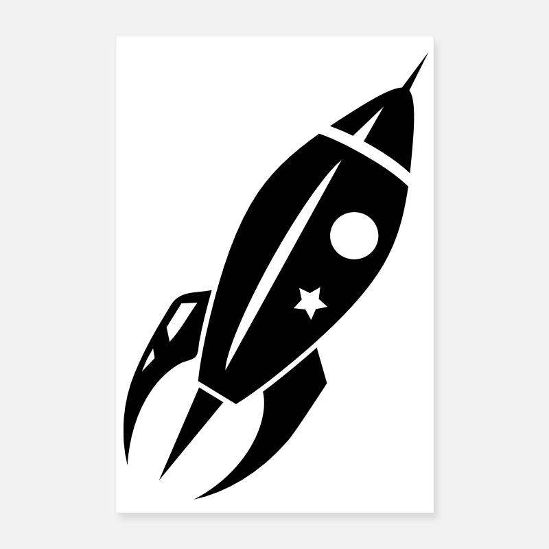 A rocket when departing Poster 16" x 24" (40x60 cm)