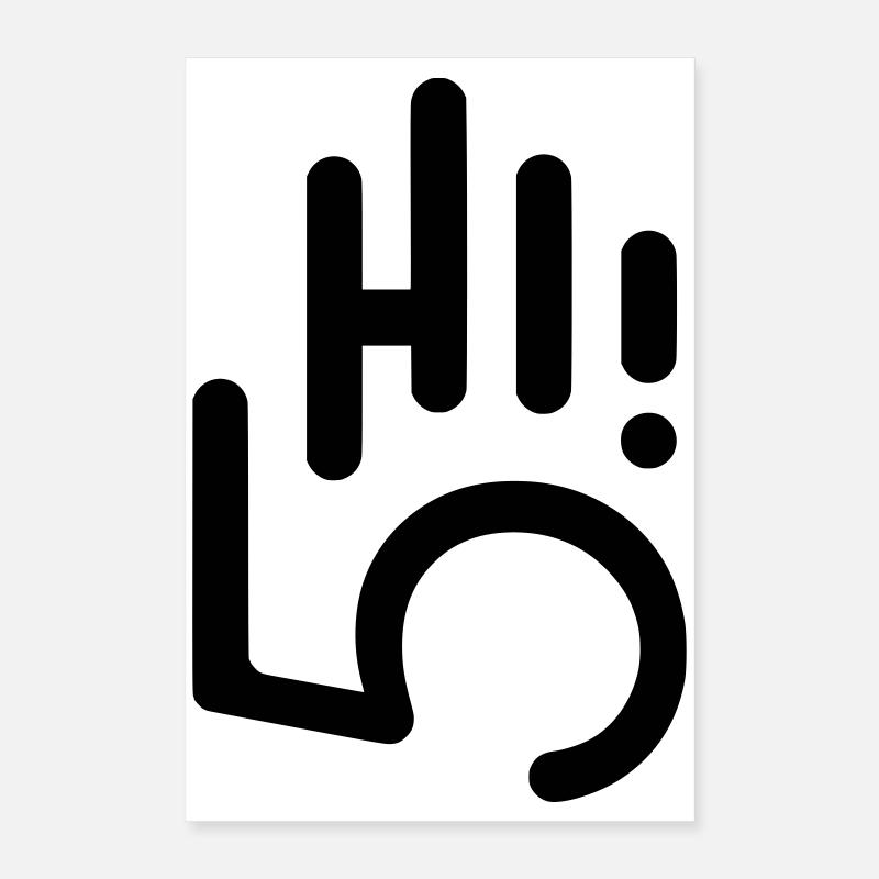 HI5 hi five Poster 16" x 24" (40x60 cm)