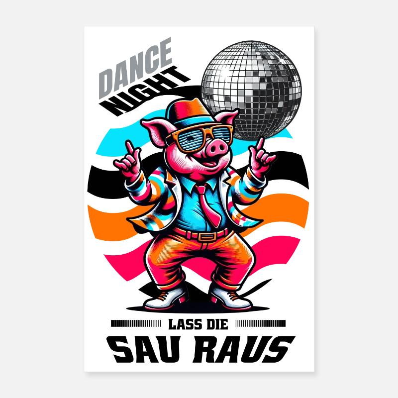 Funny Dance Sow Poster 16" x 24" (40x60 cm)