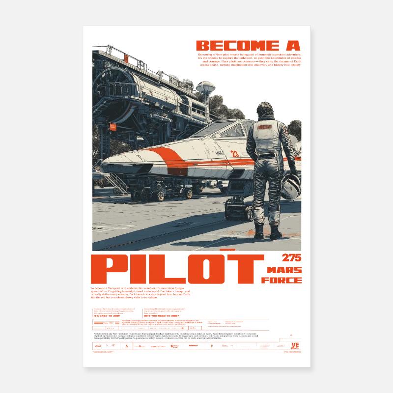 MARS PILOT Poster 40x60 cm