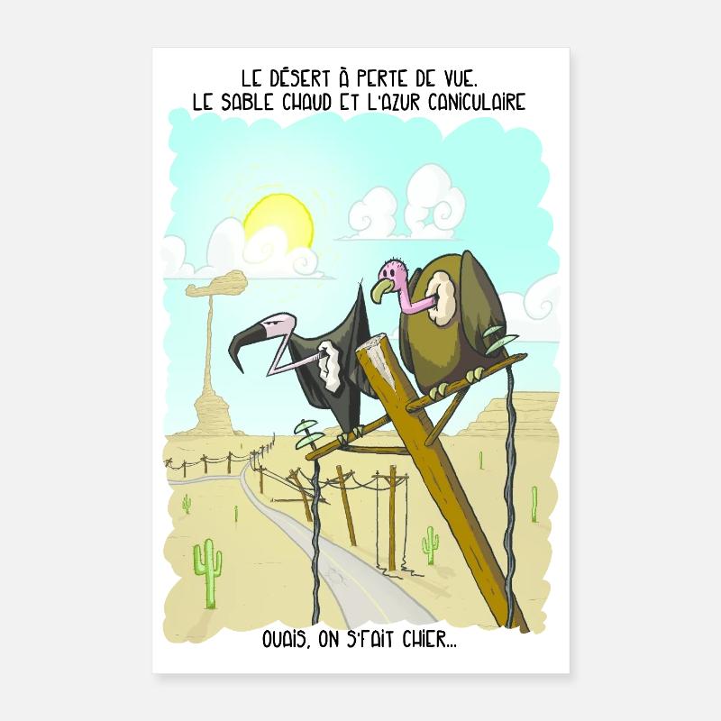 Les vautours Poster 40 x 60 cm