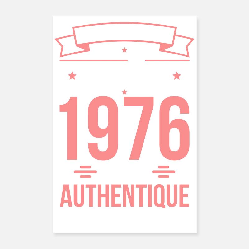 Anniversaire 50 ans - Originale - Août 1976 Poster 40 x 60 cm
