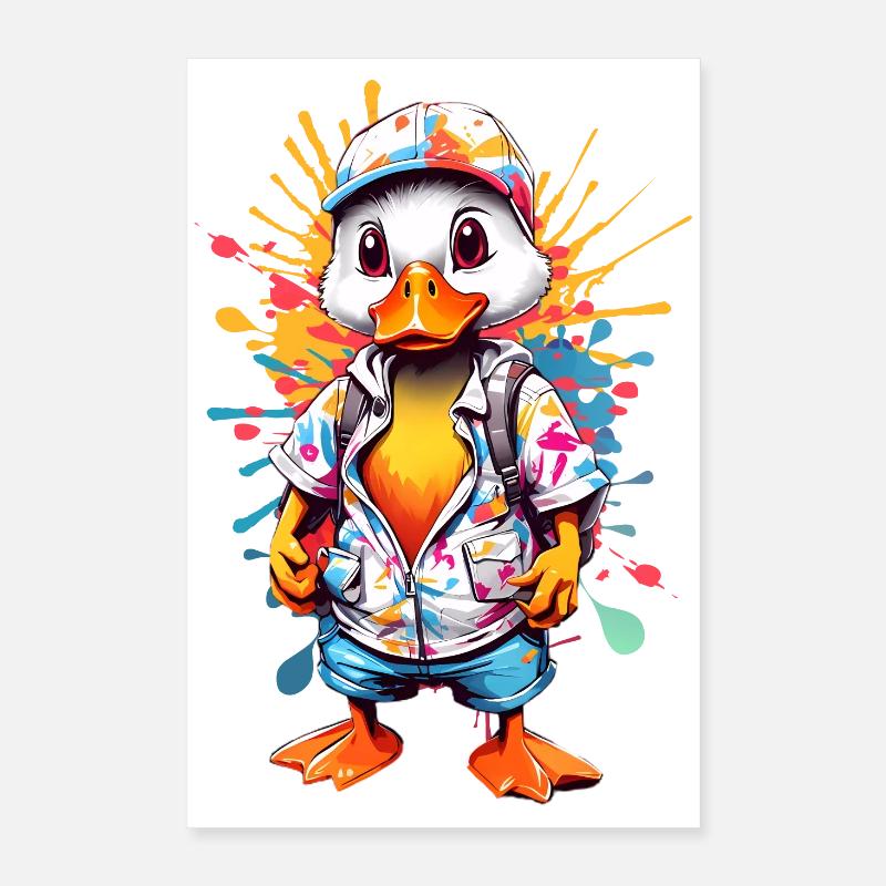 Coole Ente Poster 40x60 cm